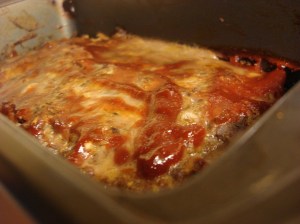 Glorious glaze for a simple meatloaf