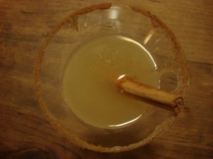 Pear and Cinnamon Rum-Tini