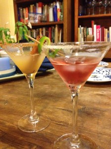 Welcoming the weekend with a rum-tini toast