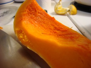 This recipe uses just about a half a typical butternut squash