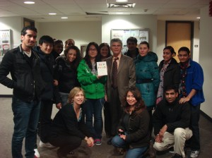 Dr. Hesterman and students (and me, bottom left)