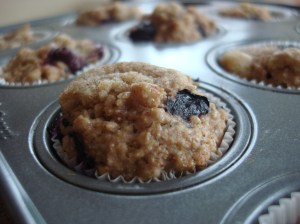 Sweet and petite blueberry mini-muffins
