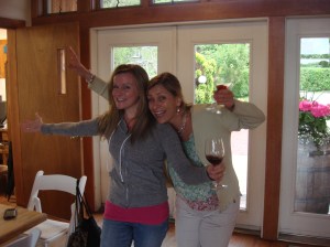 This time I am being goofy on the left