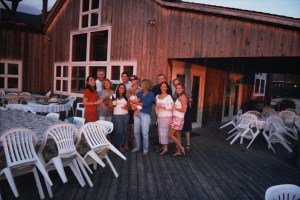 An end-of-season staff party in 2005