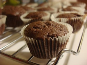 Mini-muffin before frosting