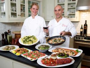 Kerriann and Sal, co-writers of Delectable Italian Dishes