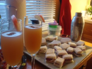 I suppose I should tell you about the artless, yet decadent nutella sandwiches that were aso part of the evening...