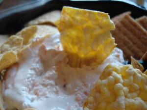 In the fridge it firms up very nicely!