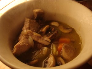 The moms pronounced this turkey and mushroom soup "heavenly: 