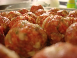 Tiny little meatballs packed with cheesy-herby flavor....