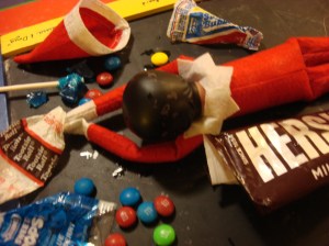 The Elf succumbs to the pressures of constant travel and self-medicates.