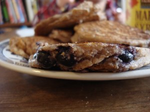 Frozen blueberries work fine in this recipe!