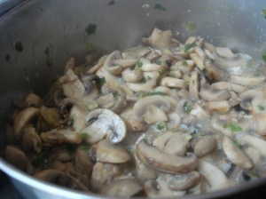 This is what we mean by cooking until golden and releasing juice