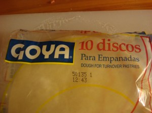 Entry-level empanadas...premade discs. Do not be ashamed! I am not.