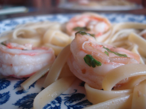 Delicious shrimp scampi - perfect Lenten meal that everyone will love.