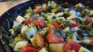 The salad was terrific!