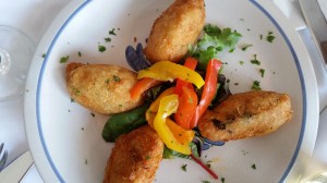 FADO, Huntington: Croquetas de bacalhao (I know they are not called croquetas in Portuguese, but don't have my notes at the moment!)