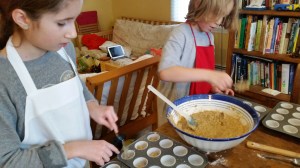 The muffins were not all exactly the same size, but that's part of the charm of home-made!